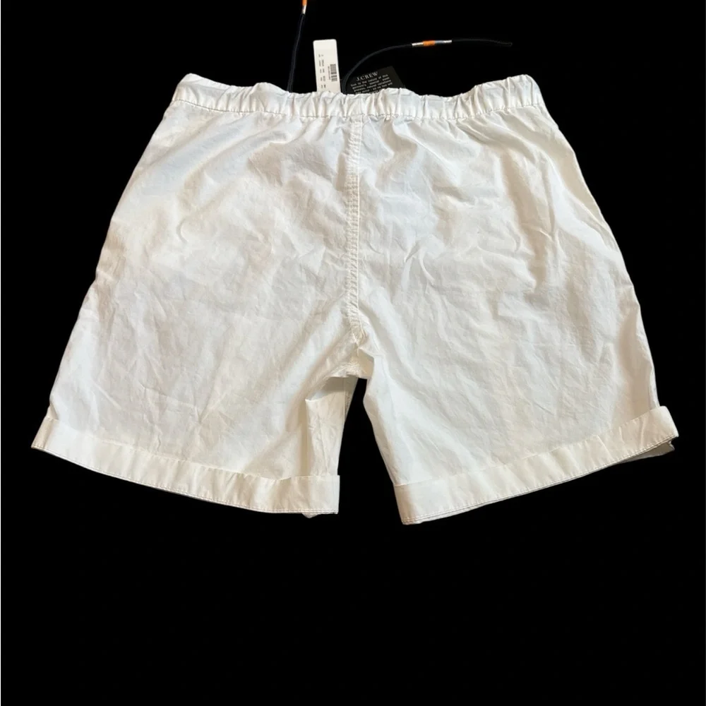 J.Crew Women's Size 2 Solid White Drawstring Shorts